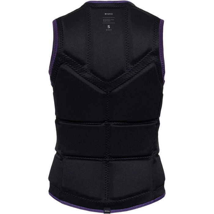 2024 Mystic Womens Star Front Zip Wake Impact Vest 35005.240246 - Deep Purple